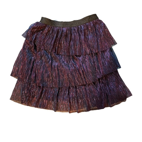 NWT- KidPik TWISTED METALLIC SKIRT Size M 10 - Picture 2 of 3